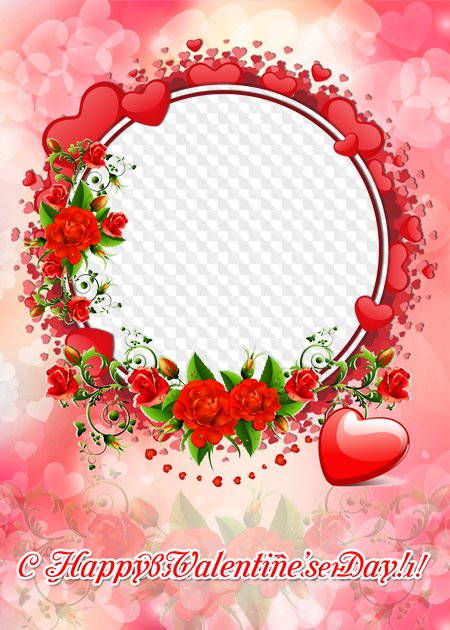 Photo Frame - Happy Valentine's Day Feram (450x630)