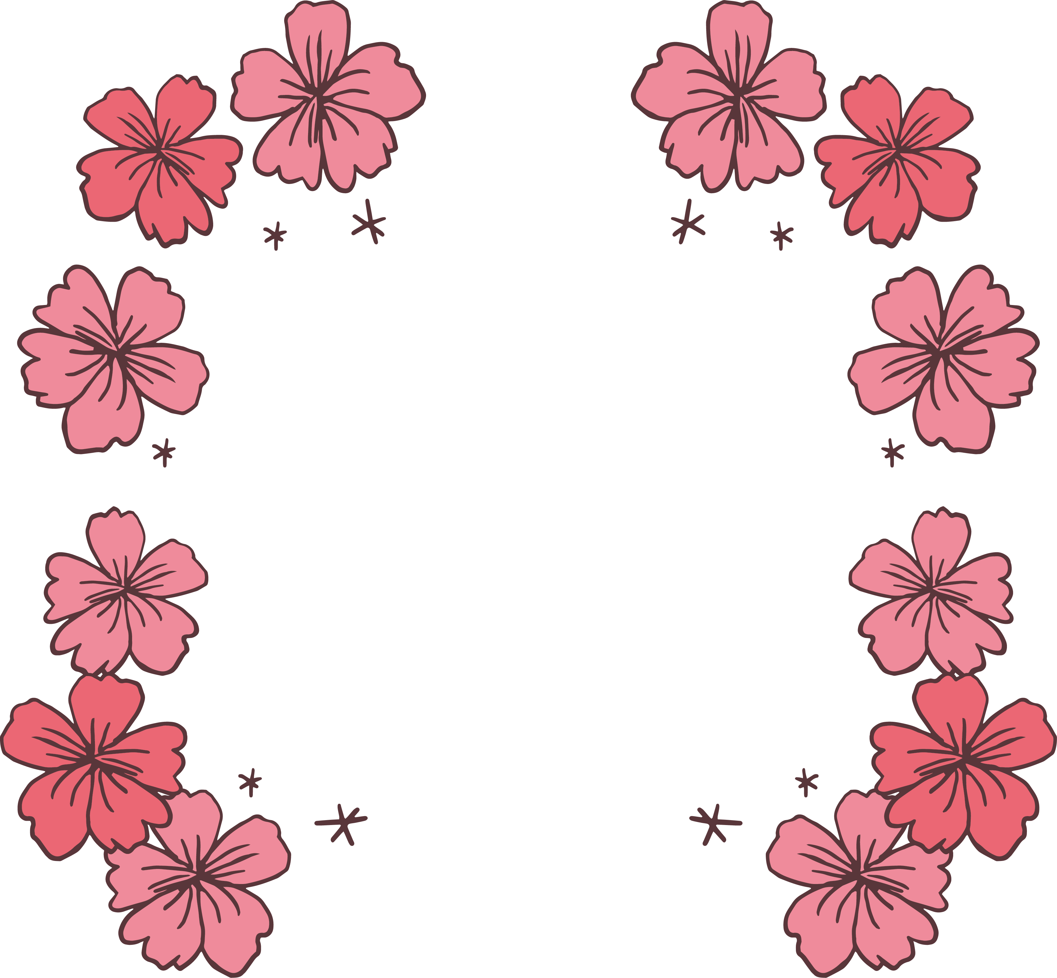 Pink Cherry Blossom Icon - Cherry Blossom Icon Png (3441x3184)