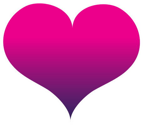Silhouette Art Heart Love Icon Design - Coração Png Rosa Pink (550x550)