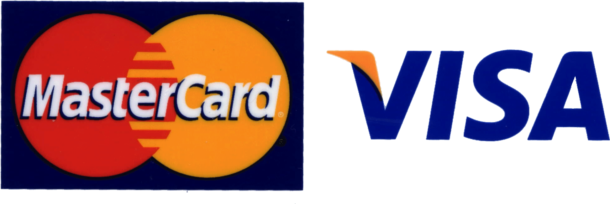 Visa / Mastercard Decal / Sticker (2064x737)