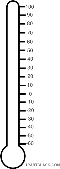 Blank Thermometer Tools Free Black White Clipart Images - Number (216x584)