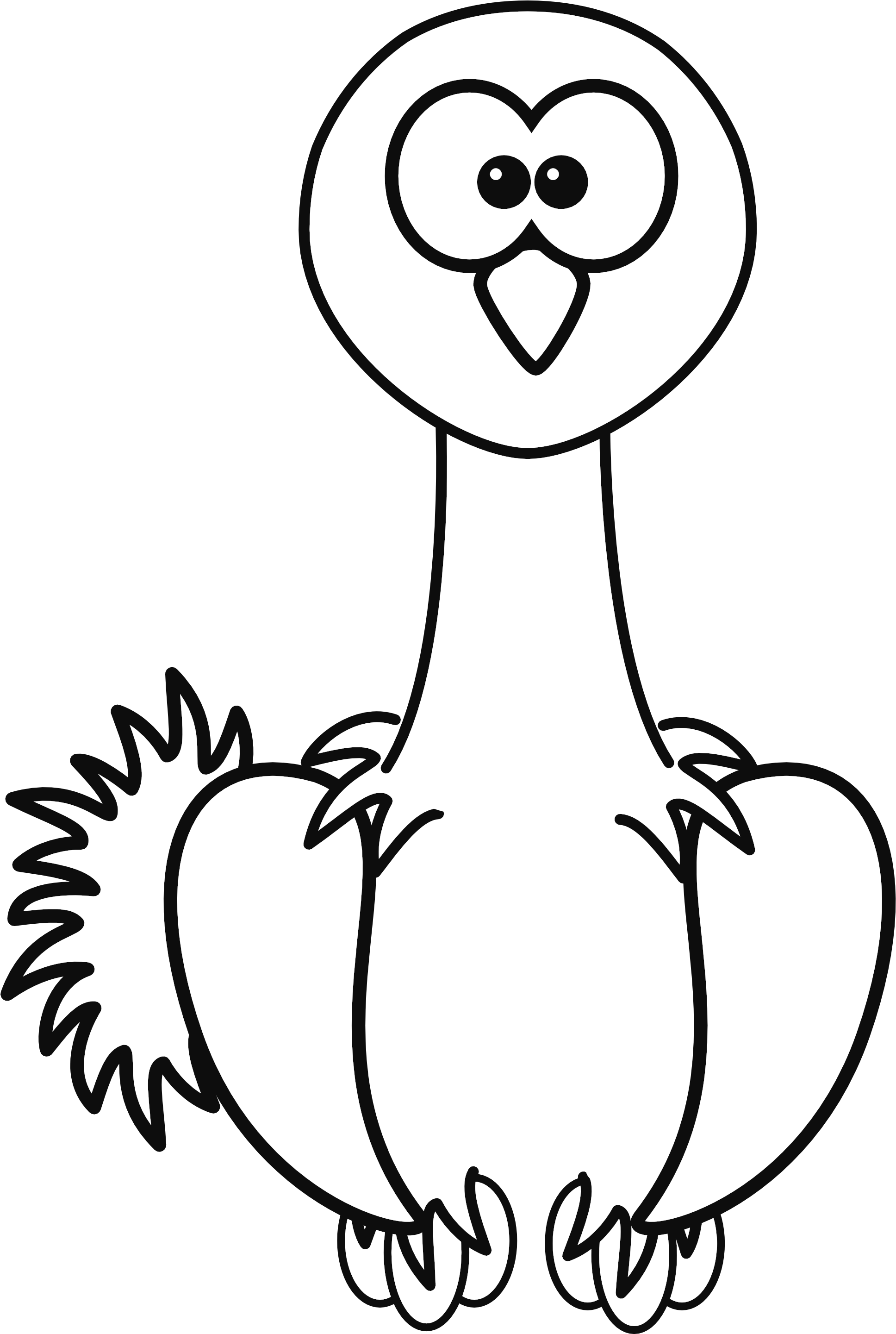 Drawings Drawing Ideas Drawings Of Cartoon Animals - Cartoon Ostrich (1969x2880)