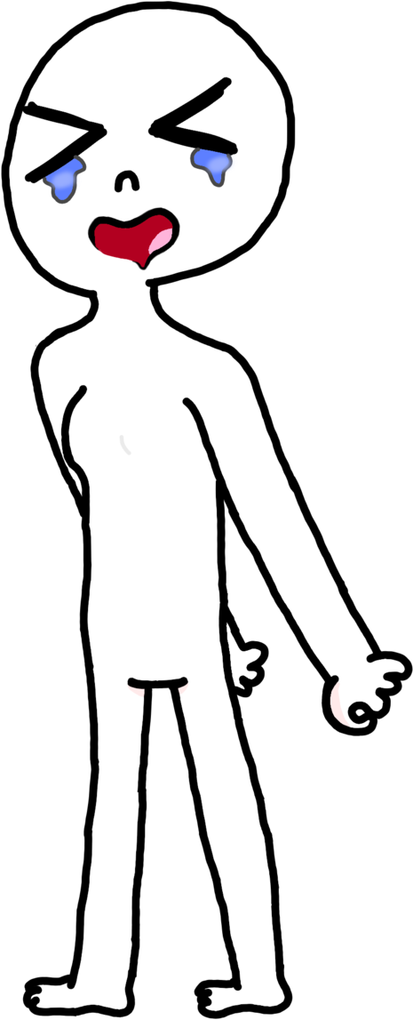 Leave Me Alone Base By Animecute-girl - Illustration (1024x1820)