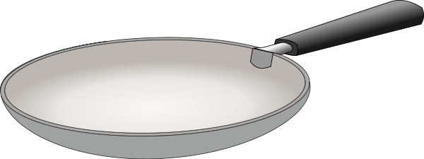 Frying Pan Png Images - Cooking Pan Clipart (600x225)