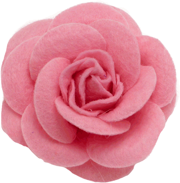 Rose Felt Collar Bud - Flower (600x627)