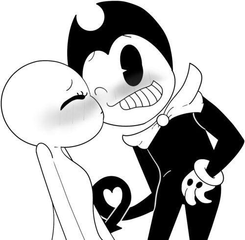 Bendy X Oc Base By Dggracielineb - Cartoon (1024x555)