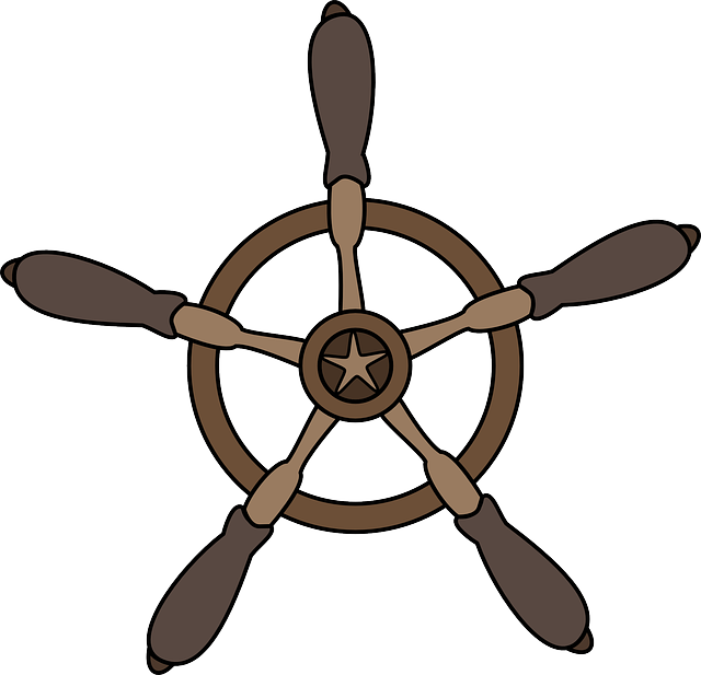 Steering Wheel Wheel, Ship, Sea, Ocean, Maritime, Steering - Vo Lang Tau Thuy (640x617)