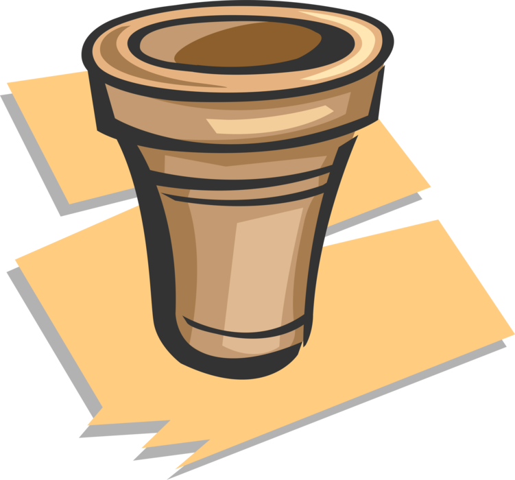 Vector Illustration Of Clay Pottery Cooking Vessel - Construction (751x700)