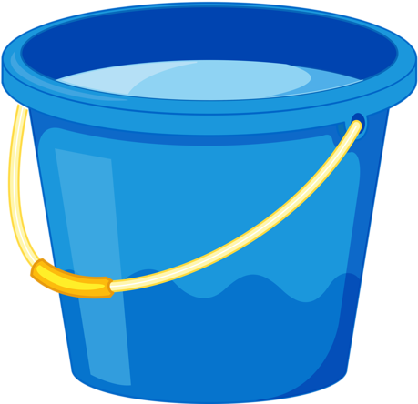 3 - Cartoon Bucket Of Water (500x469)