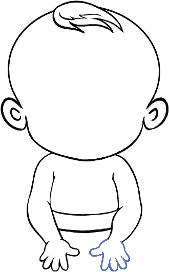 How To Draw A Baby In A Few Easy Steps - How To Draw A Baby In A Few Easy Steps (678x600)
