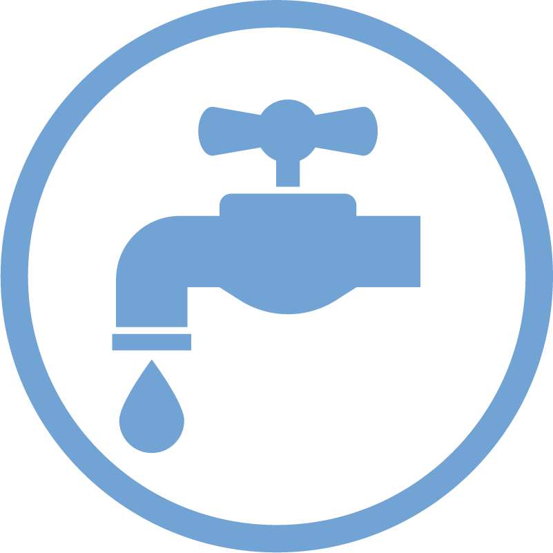 Drinking Water From Salt Or River Water - Water Utility Icon Png (801x801)