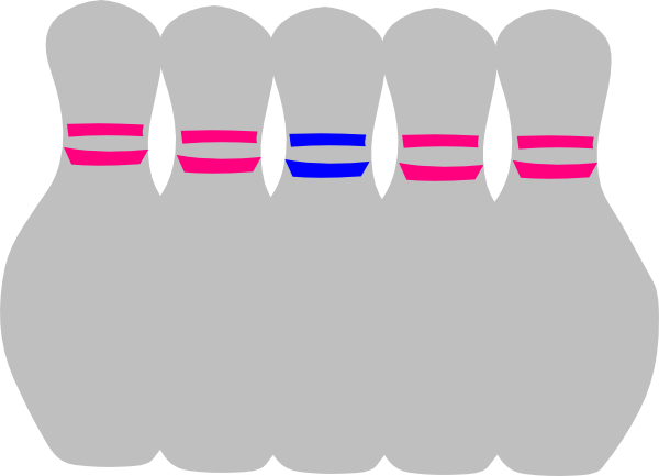 Bowling Pins Clip Art At Clker - Ten-pin Bowling (600x433)