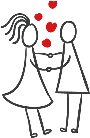 The Wedding Momentz Cartoon Marriage Couple - Cartoon (596x596)