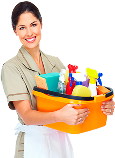 Cleaning-lady - Cleaning Service Png (375x514)