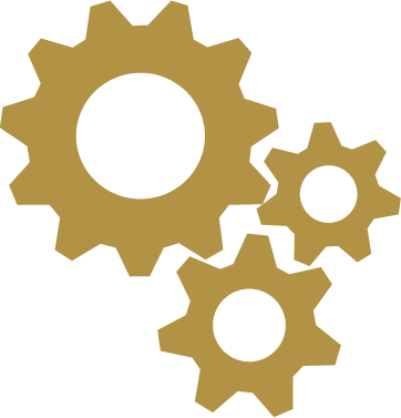 Gears - Light Bulb Icon Grey (362x377)