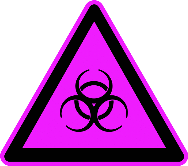 Biological Hazard Chemical Waste Warning Sign - Biological Hazard Warning (600x529)