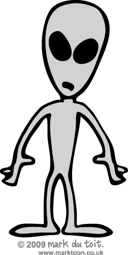 Cartoon Sci Fi Alien (252x500)