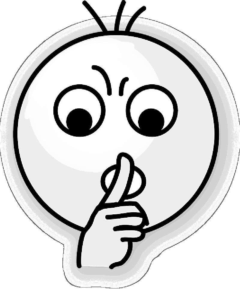 Face, Cartoon, Finger, Smiley, Mouth, Close, Sound - Pssst Smiley (800x960)