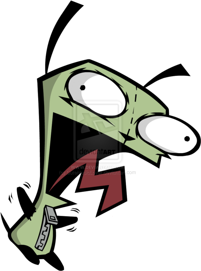 Dogsuit Gir Yay By Cutemusiclover-d4l2khi - Crazy Gir Invader Zim (900x1125)