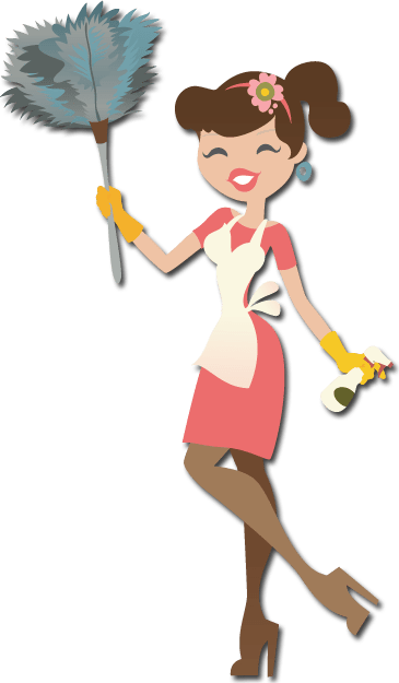 6190 Cleaning Woman Cliparts Stock Vector And Royalty - Cleaner (365x625)