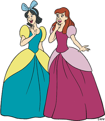Micro Enviroment - Cinderella Characters Ugly Sisters (355x395)