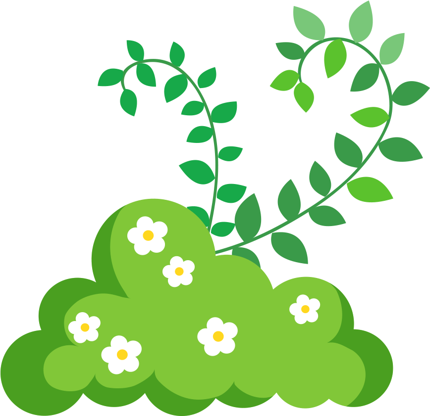 Shrub Clip Art - Arbusto Animado Png (1000x1000)