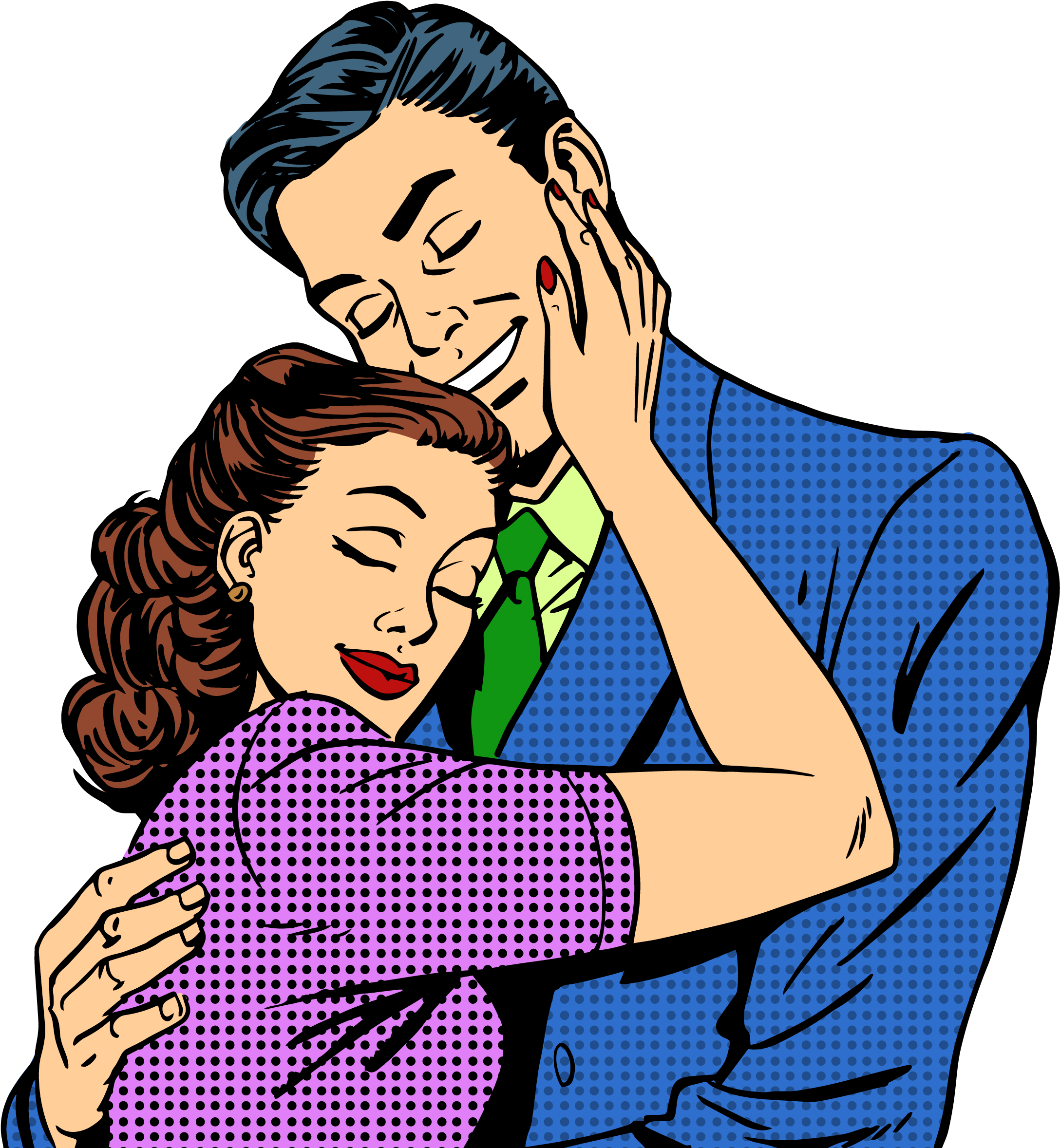 Pop Art Stock Illustration Couple Royalty-free - Shohar Ko Naik Banane Ka Wazifa (2500x2500)