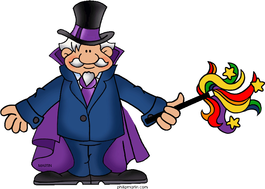 Related Clip Arts - Magician Clipart Gif (896x648)