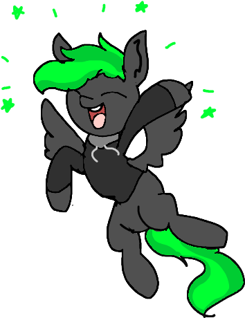 Nootaz, Cute, Happy, Jumping, Oc, Oc - Cartoon (510x599)