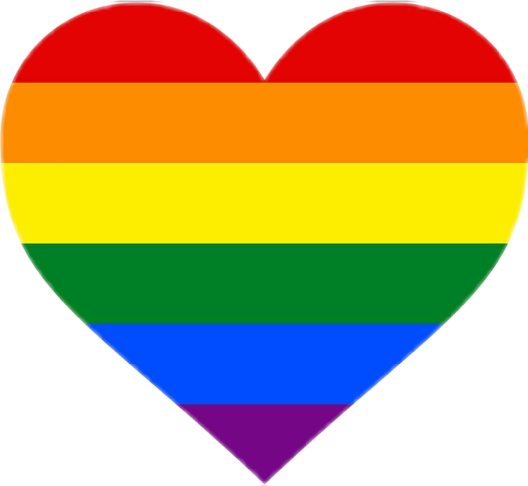 Yay Feel Free To Use This Sticke - Pride Flag Heart (1079x994)