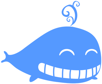 Blue Whale Cartoon Image - สัตว์ ทะเล Png (640x480)