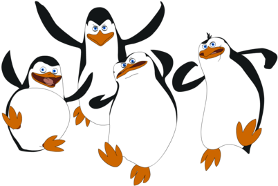 Penguins Of Madagascar Clipart Merry Christmas - Penguins Of Madagascar (500x281)