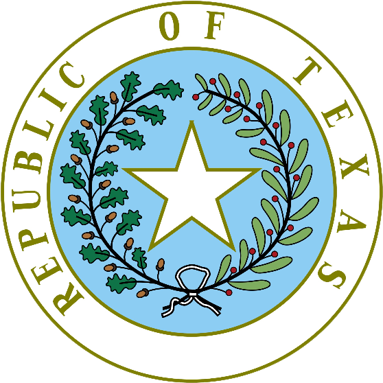 Republicoftexas - Republic Of Texas Seal (571x576)