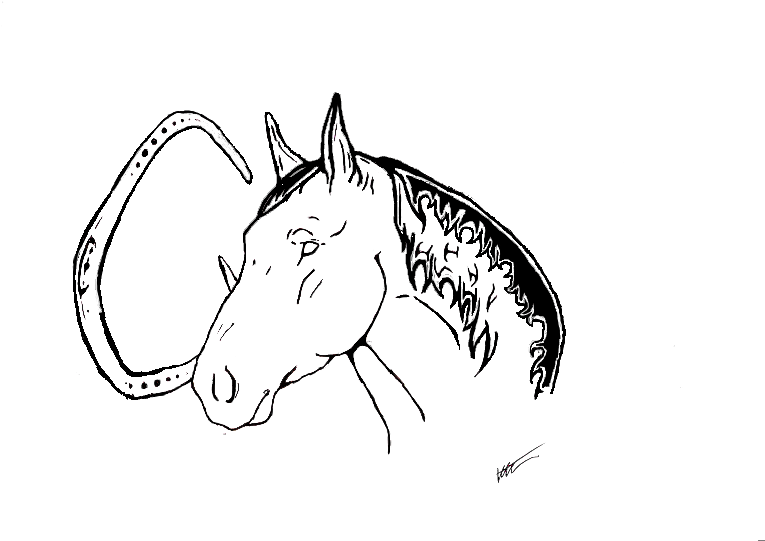 Horse Head Tribal Tattoo - Tattoo (765x550)