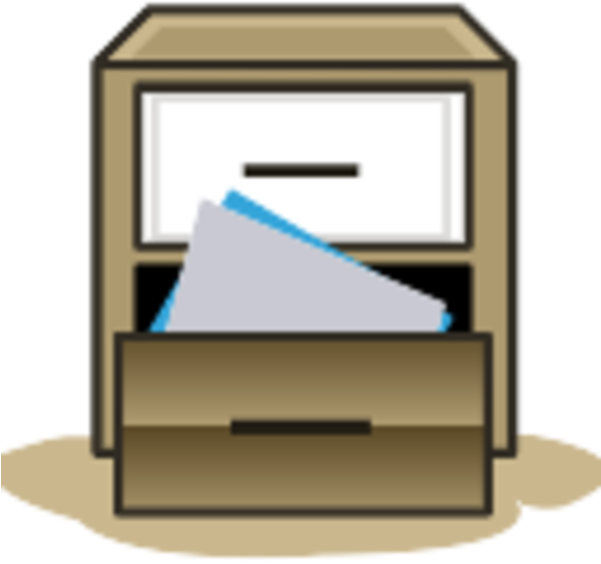 File Cabinets Cabinetry Drawer Clip Art - File Manager Icon (600x600)