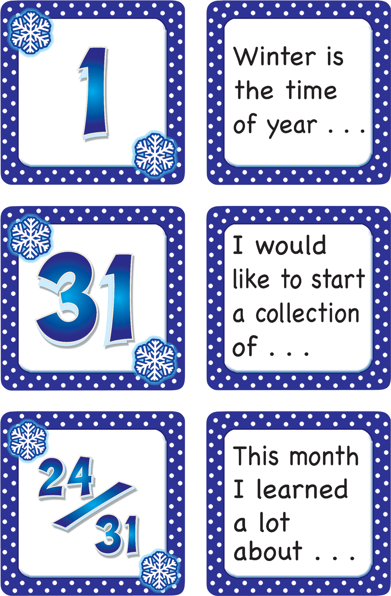 January Polka Dots Calendar Days/story Starters, Grade - Teacher Created Resources Tcr5075 January Polka Dots (1336x2000)