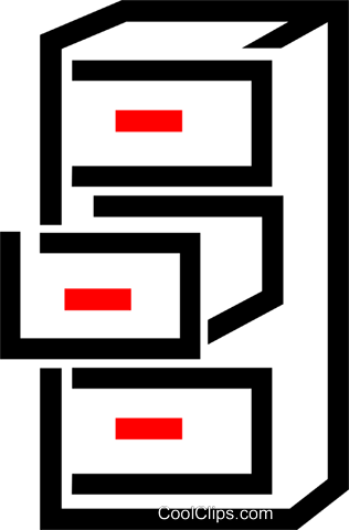 Filing Cabinet Royalty Free Vector Clip Art Illustration - Filing Cabinet Royalty Free Vector Clip Art Illustration (316x480)