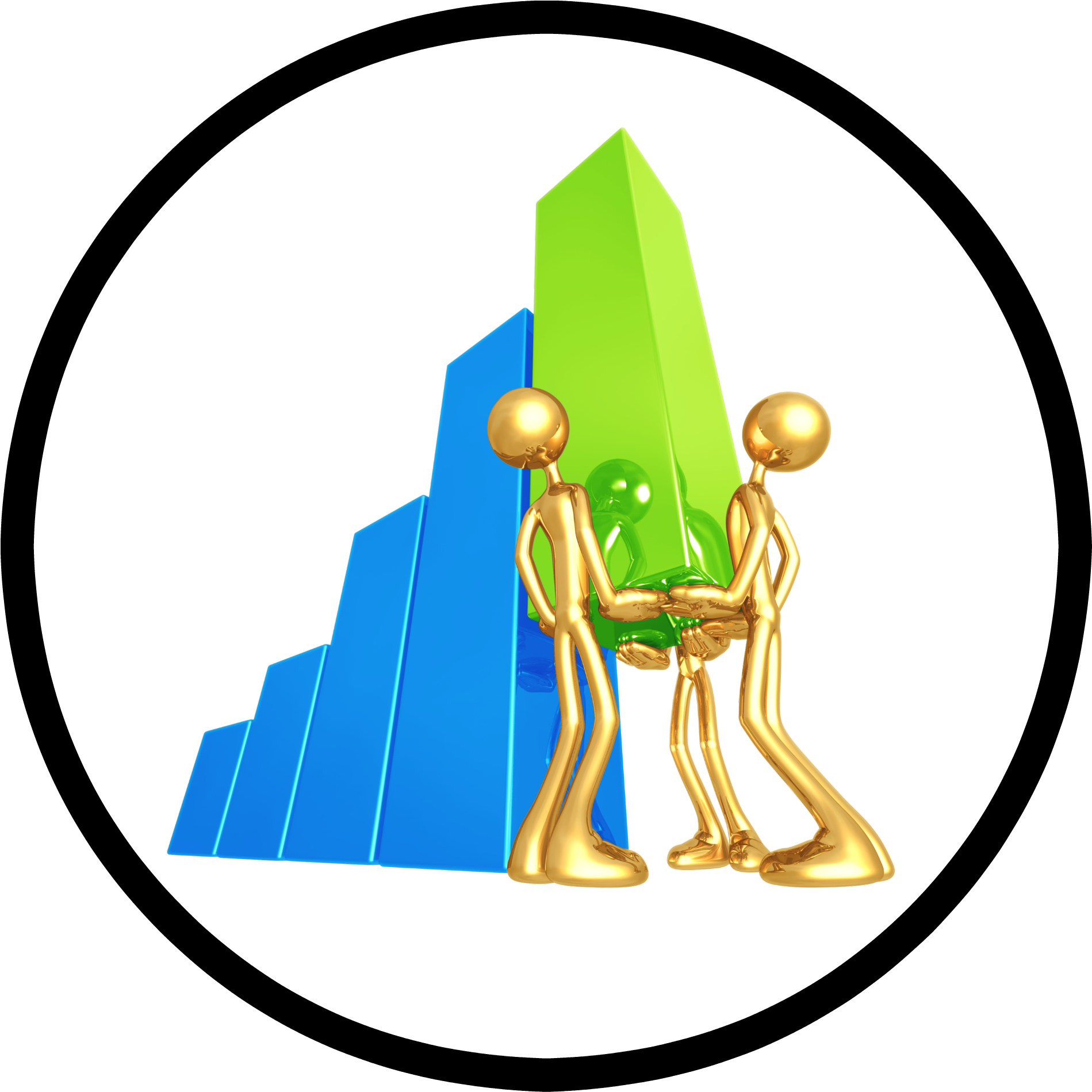 Social Media Management Color Graphic Circle - Raising The Bar (2000x2000)