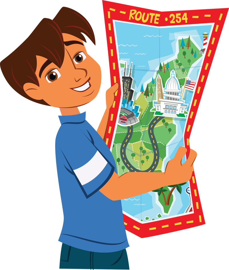 Make Your Own Map Project - Road Map Clip Art (800x940)