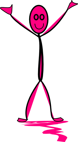 This Free Clip Arts Design Of Stickman Celebrating - Clip Art (324x590)