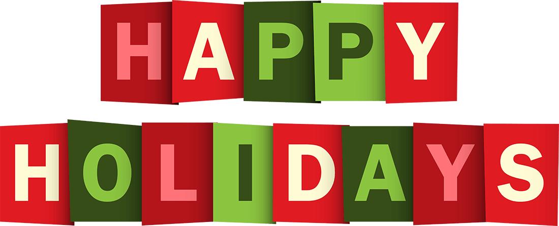 Post - Happy Holidays 2017 Png (1100x445)