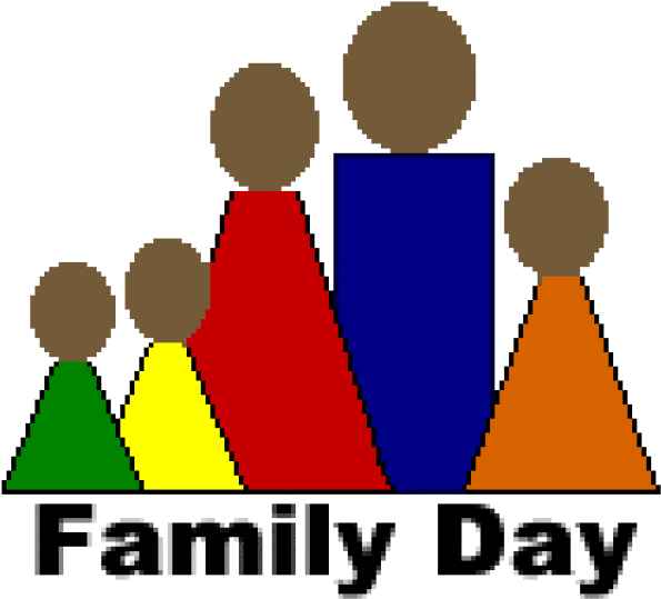 Family Friends Day Clip Art - Family Day Clipart Free (640x597)
