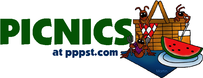Picnics Illustration - Free Picnic Powerpoint Template (709x289)