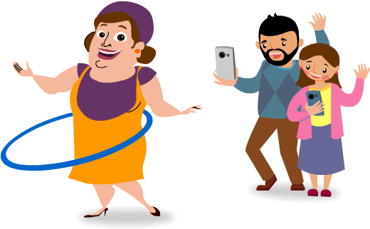 Family Night Clipart - Fitness App (550x400)