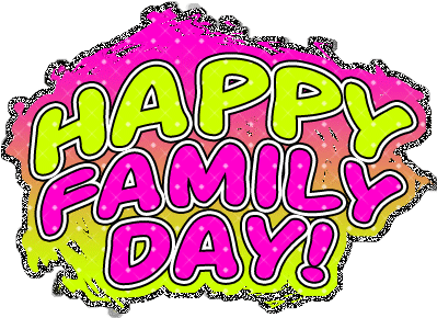 Family Day Clipart Free - Happy Family Day (400x300)