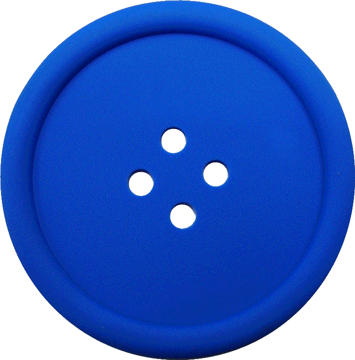 Blue Sewing Button With 4 Hole Png Image - Circle (731x740)