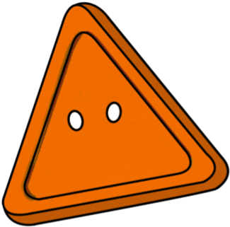 Orange Triangle Button - Triangle Buttons (420x420)