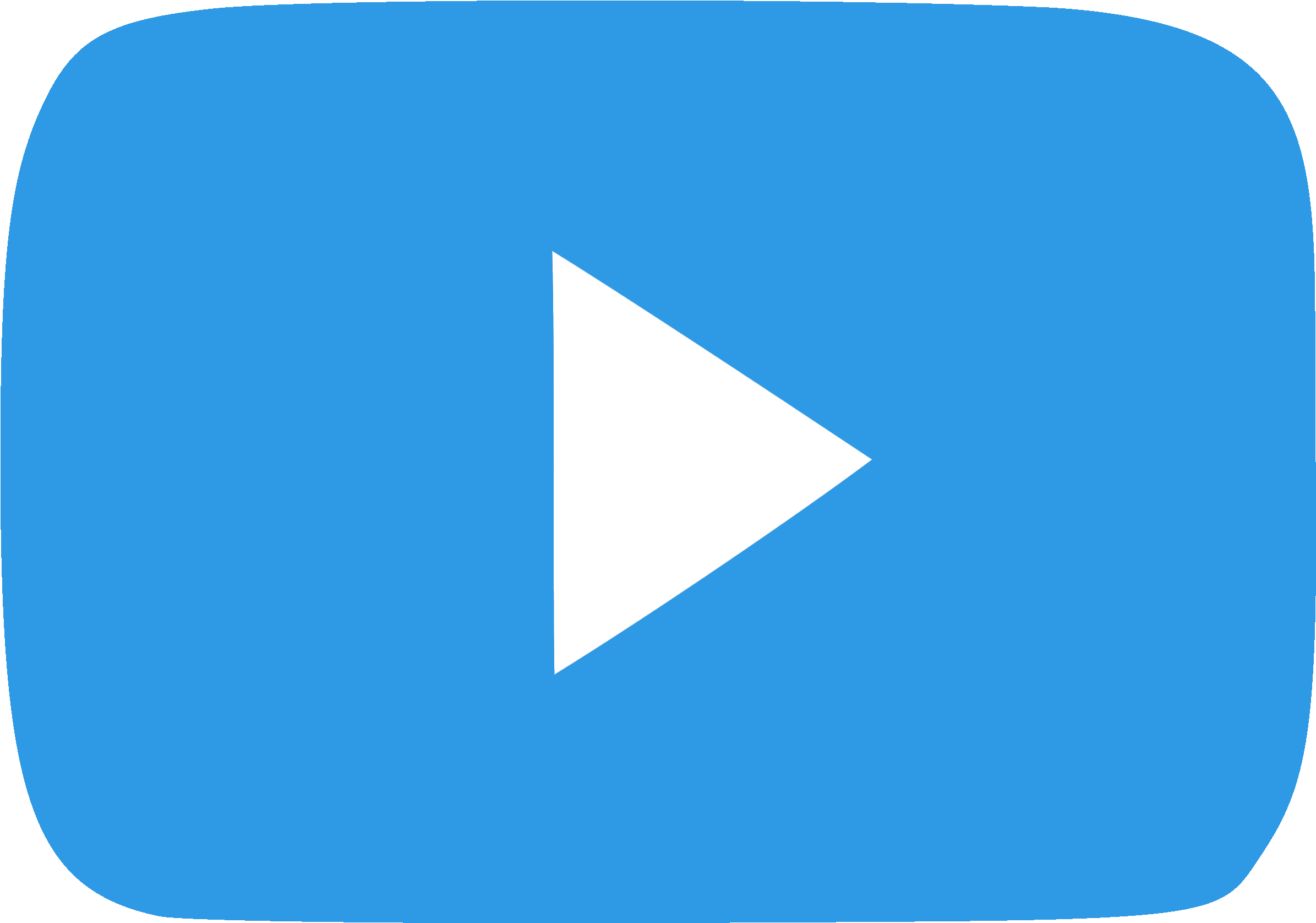 Button Clipart Video Play - Blue Youtube Play Button (2400x1675)