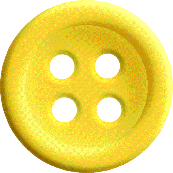 Yellow Sewing Button With 4 Hole Png Image - Yellow Buttons Png (600x600)