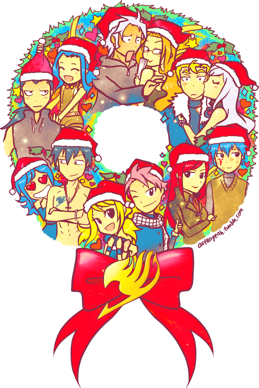 Gruviapon 195 34 Fairy Tail Christmas 2013 By Astrayeah - Fairytail Christmas (1024x1531)
